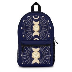 Dnd backpack, Dnd laptop bag Backpack, Mystic d20 backpack, dnd school backpack, dnd gifts, DM backpack, Dnd school bag, Dnd dice bag, d&d