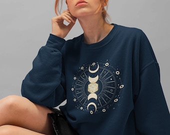 Sudadera Dnd Cleric, sudadera Dnd Dice, sudadera D20, sudadera Moon, sudadera D&D, regalo DM, regalo Dnd, sudadera celestial unisex