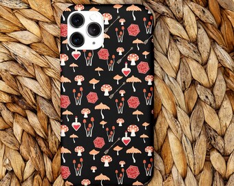 Regalo de San Valentín Dnd, funda para teléfono Dnd hongos, funda para teléfono D20 pociones, regalo D&D para ella, fundas para teléfono Dnd Slim, funda Dnd para iphone 13,