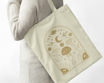 RPG, Dice bag, Dungeons and dragons Canvas Tote Bag, Dnd canvas tote bag, Dnd bag, DM bag, Geek tote, Druid bag, Dnd gift, RPG gift, D20 bag