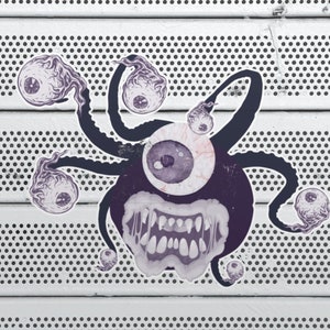 Adesivo monstro olho Dnd, adesivos Dnd, adesivos D&D, decalque para laptop dnd, adesivo para notebook DND, adesivo para laptop Dnd, presentes Dnd, monstro dnd