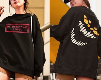 Dnd Mimic Sweatshirt, Dnd Monster sweatshirt, Dnd sweatshirt , D&D sweatshirt, DM gifts, Dnd gifts, Definitely not a mimic, Dnd Unisex