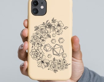Dnd phone case, D20 phone case, TTRPG phone case, D&D gift, Dnd Slim Phone Cases, Dnd Mate Phone case, Dnd iphone 14 case, iphone 13 case