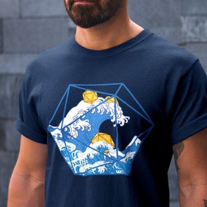 Anime style Dnd shirt, Great wave dnd shirt, DM shirt, D&D shirt, Dnd gifts shirt, DM gift, DnD gift for him, dnd tshirt for woman
