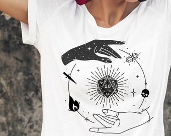 Dnd shirt, Dnd tshirt, D&d spell shirt, Dnd spell shirt, Dnd woman's shirt, Dnd gifts, DnD merch, Unisex TTRPG shirt, d20 druid shirt