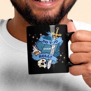 DnD Mug, Funny dnd Mug, Dnd gift, d20 mug, Dungeons and Dragons Mug, RPG Mug, Dungeon Master Mug, Ceramic Mug 11oz, Dnd merch, DM gifts