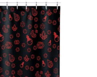 Dnd Douchegordijn, Dnd Badkamer decor, Dnd merch, dnd accessoires, dnd cadeau voor hem, d&d geschenken, DM cadeau