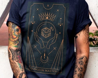 Tarot Dnd shirt, DM Tarot dnd shirt, DM shirt, D&D shirt, Dnd gifts shirt, DM gift, DnD merch, Deck of many things shirt, Dnd tarot