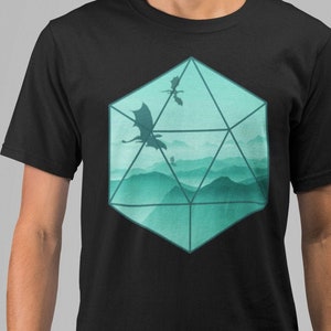 Dnd Green Dragon tee, Dnd shirt, Dnd tshirt, DM shirt, Dungeons and dragons tshirt, D20 shirt, DM gift, DnD merch, Dnd gifts, Dnd t-shirt