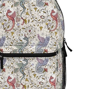 Dnd backpack, Dnd laptop bag Backpack, Dragons and dice backpack, dnd school backpack, dnd gifts, Dnd school bag, D&D dragon dice bag