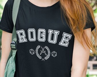 Dnd Rogue tshirt, Dnd College tshirt, dnd shirt, dnd gifts, D&D tshirt, Rogue class tshirt, Dnd rogue class, DM gift, DM shirt, dnd tee