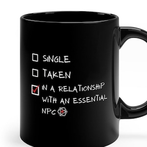 DnD Mug, Dnd gift Mug, Dnd NPC mug, dnd funny gift mug, D&D Mug, RPG Mug, Dnd gift Mug for him, Ceramic Mug 11oz, Dnd merch, DM gift mug