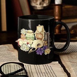 DnD Mug, Dnd gift, Dnd potion mug, D&D Mug, Wizard Dnd Dice mug, Dnd Ceramic Mug 11oz, Dnd merch, Dnd druid Mug, Sorcerer mug, Dnd gift mug