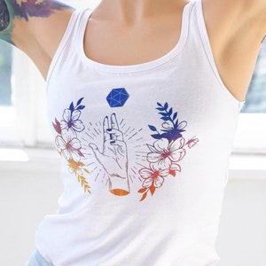 D&D Tank top, Dnd Tank top, D20 Tank top, Dnd Natural 20 Tank Top, Women&#39;s Racerback Tank, Dnd woman&#39;s tank top, TTRPG Tank Top, Dnd gift