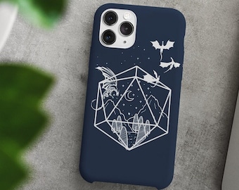 Dnd phone case, D20 phone case, TTRPG phone case, D&D gift, Dnd Slim Phone Cases, Dnd Mate Phone case, Dnd iphone 14 case, iphone 13 case