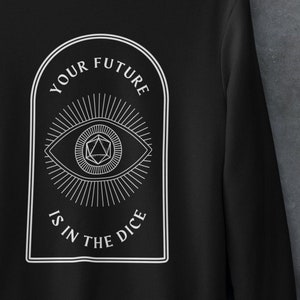 Sudadera Dnd, sudadera Dnd Dice, sudadera D20, sudadera D&D, sudadera mística Dnd, regalo DM, regalos Dnd, sudadera Dnd dice
