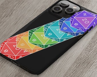 Dnd telefoonhoesje, D20 telefoonhoesje, Pride telefoonhoesje, D&D cadeau, Dnd Slim Phone Cases, Dnd Mate Telefoonhoesje, Dnd iPhone 13 hoesje, iPhone 14 hoesje