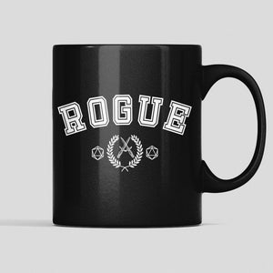 DnD Rogue Mug, Dnd gift, Dnd D20 mug, D&D Mug, TTRPG Mug, Dnd Dice mug, Dnd Ceramic Mug 11oz, Dnd merch, DM Mug, Rogue mug, Dnd gift mug