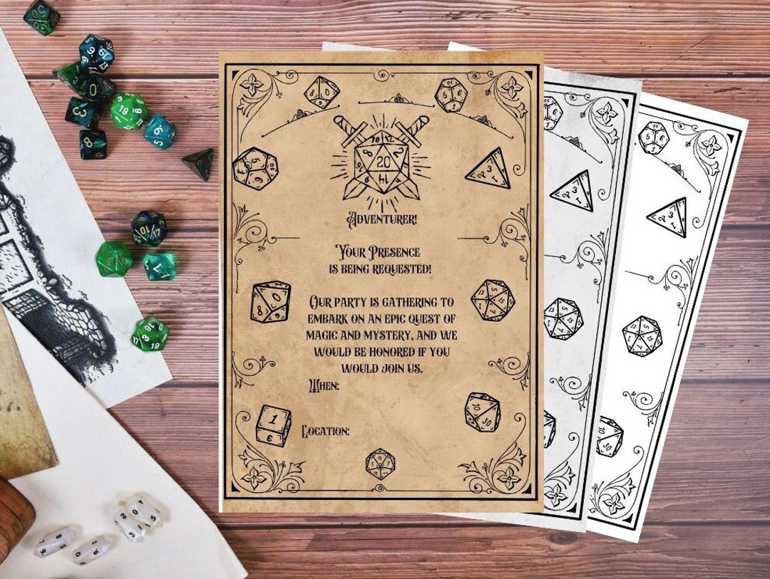 dnd-printable-invitation-dnd-party-invitation-dnd-digital-invitation