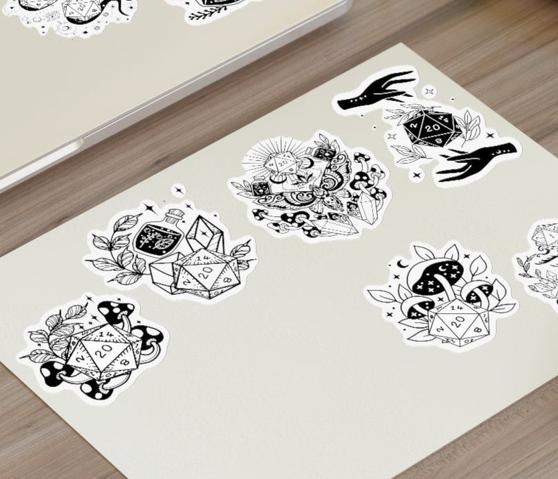 Dnd Sticker Sheet, Dnd Stickers, Dnd Sticker Bomb, TTRPG Stickers, Dnd ...