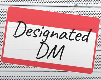 Dnd stickers, Dnd Sticker, DM name tag sticker, Dnd laptop decal, Dnd notebook sticker, Dnd gifts, DM gifts