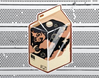 D&D Milch Aufkleber, Dnd Aufkleber, D20 Aufkleber, D&D Laptop Aufkleber, D&D Aufkleber, DM Geschenk, DM Aufkleber, D&D Aufkleber für ihn