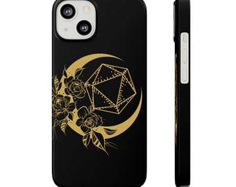 Dnd phone case, D20 phone case, TTRPG phone case, D&D gift, Dnd Slim Phone Cases, Dnd Mate Phone case, Dnd iphone 13 case, iphone 14 case