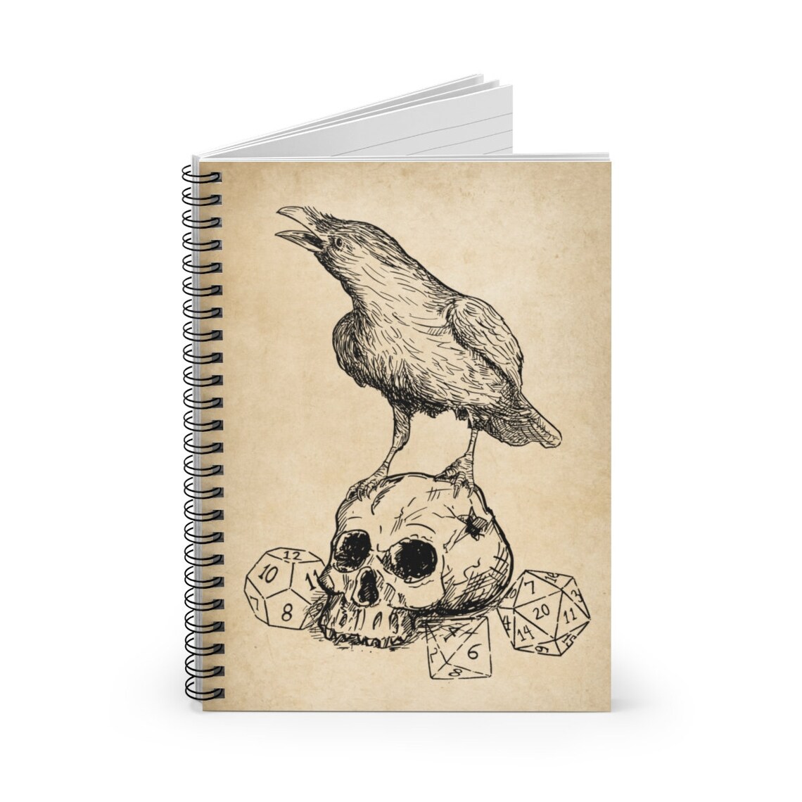 DND Journal Dnd Raven and Skull Notebook D&D Journal Dnd - Etsy
