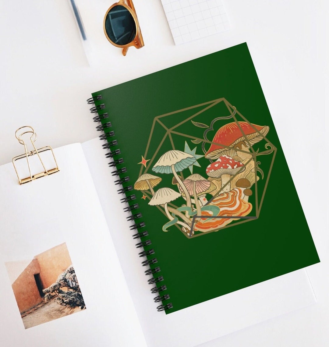 Dnd Journal, D20 Mushrooms Notebook, Druid Journal, D&D Character ...