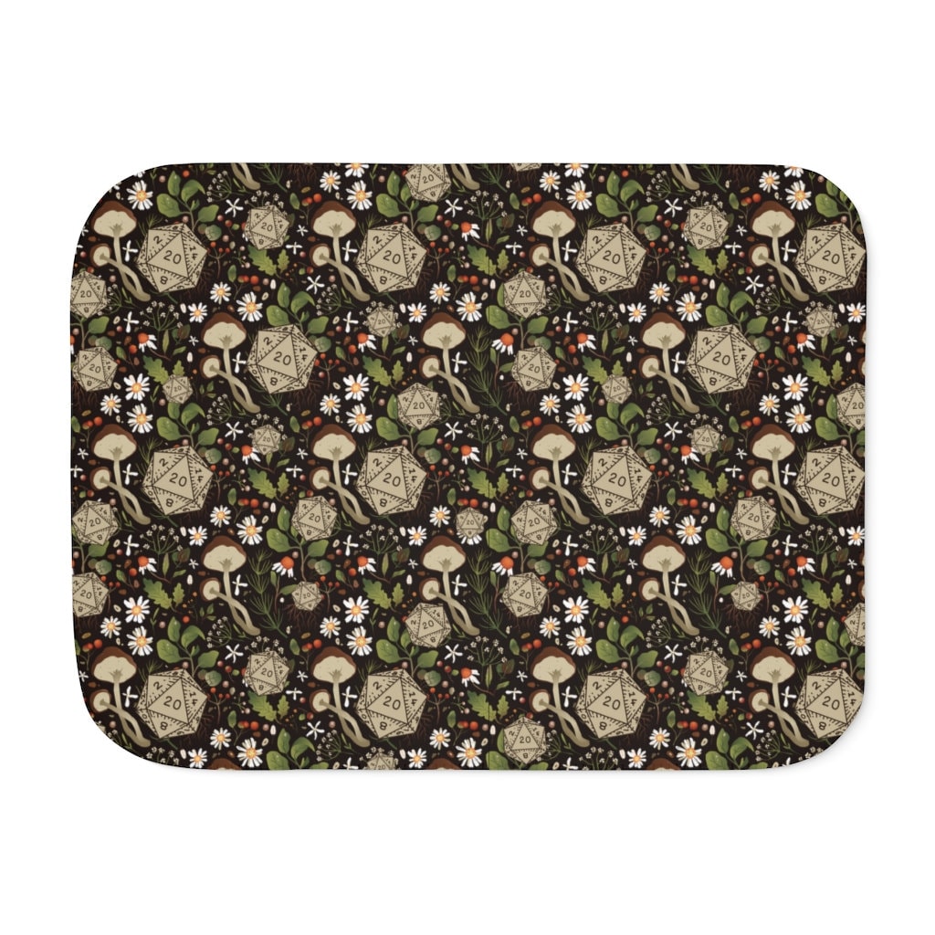 Dnd Druid Blanket Dnd Sherpa Blanket Woodland Dnd Cover D20 Etsy