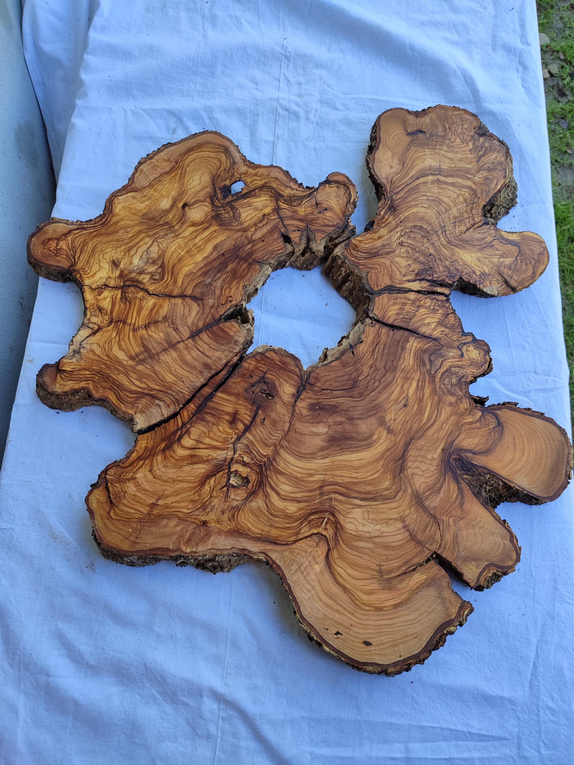 Planche En Bois Burl – Projet Résine, 15,5 X 10 Pouces, B822, Bord Brut
