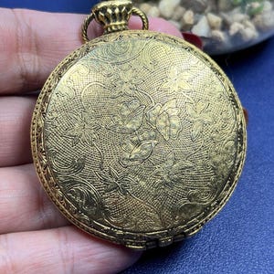 Vintage Max Factor Pocket Watch Pressed Powder Compact