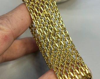 Vintage Napier gold tone mesh bracelet