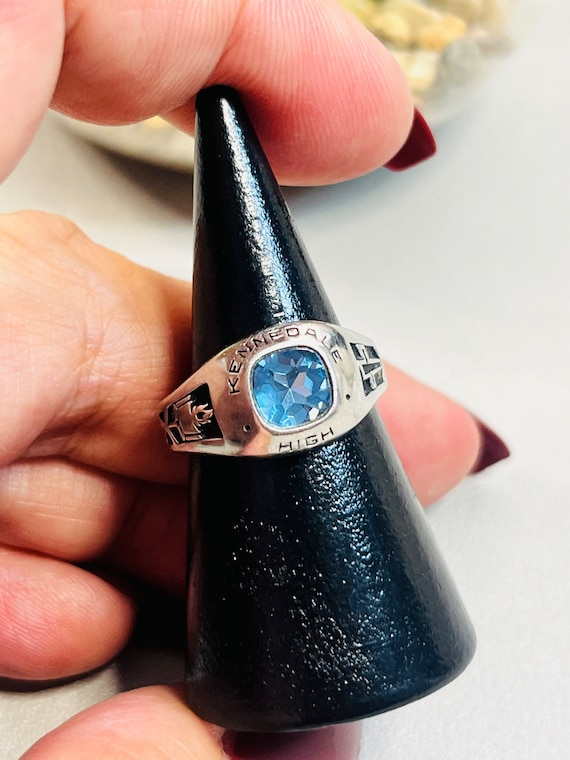 KENNEDALE HIGH Aquamarine School Ring Etsy Australia