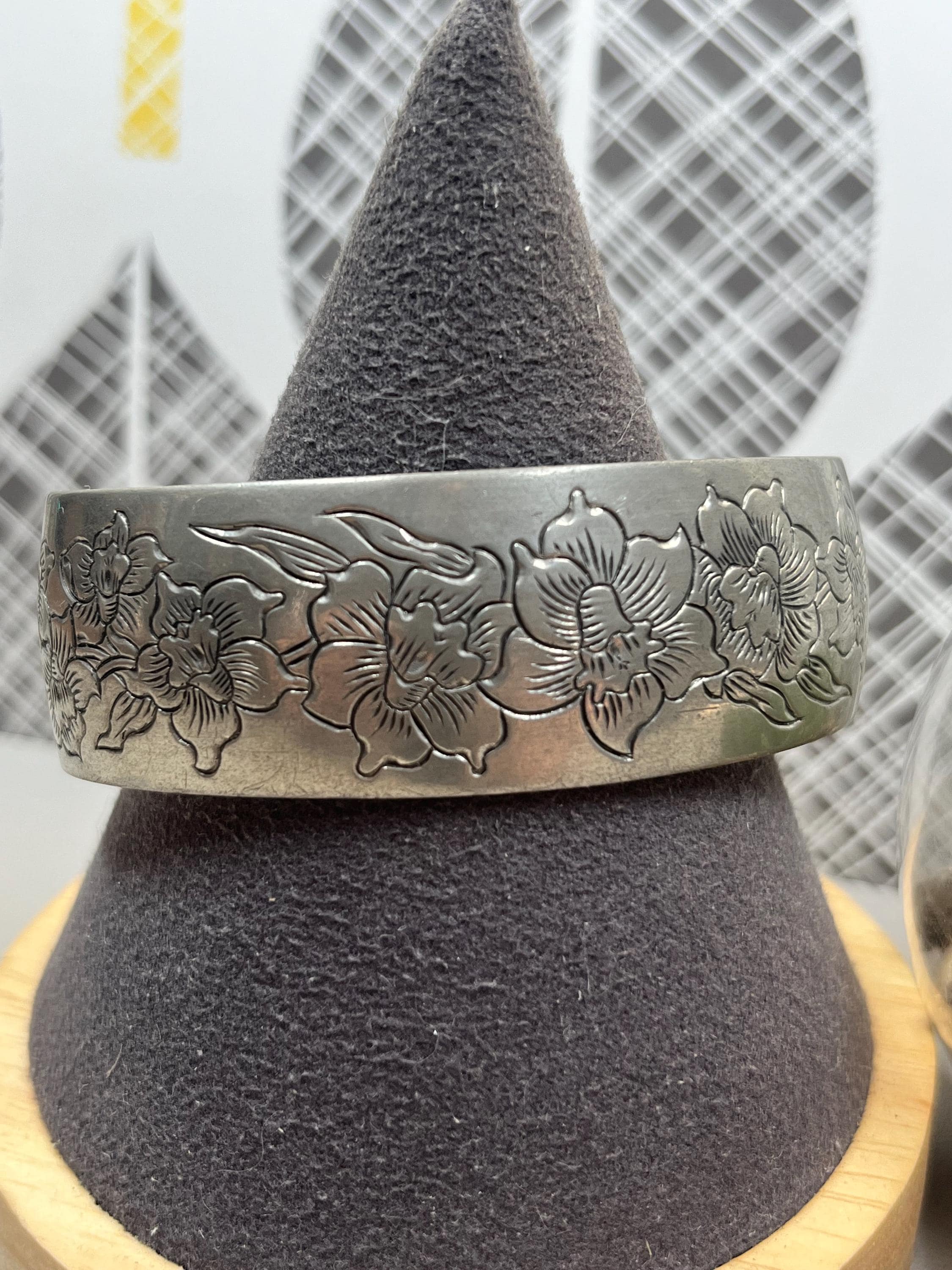 Kirk Pewter Cuff Bracelet - Etsy