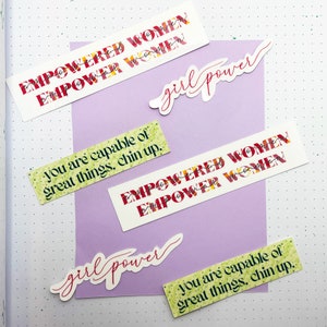 Adesivo feminino empoderado, adesivo à prova d'água cortado, adesivo feminista, adesivo de empoderamento feminino, adesivo de empoderamento feminino