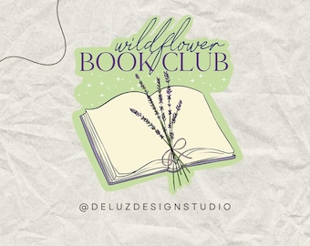 Wildflower Book Club Sticker | Book Lover Gift, Waterproof
