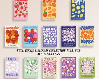 Seed Packet Stickers | Book Inspired Stickers, Bookish Lover Gift, Waterproof Sticker