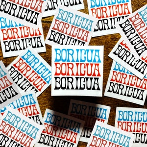 Boricua, Puerto Rican, Puerto Rico, Puertorriqueña Sticker | Die Cut Clear Boricua Sticker for Laptop, Phone, Notebook, Journal, Scrapbook
