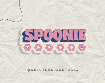 Spoonie Sticker, Spoons Autoimmune, Invisible Disability Awareness, Chronic Illness, Spoonie, Mental Health, Disabled
