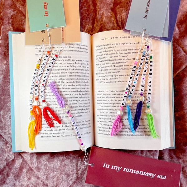 Reading Era | Beaded Bookmark Tassel | Bookmark Tassel | Friendship Bracelet Bookmark Tassel