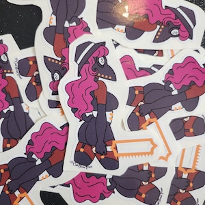 Rose Sexy Plague Doctor Sticker Easy Peel vinyl sticker
