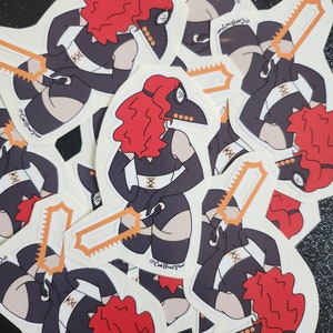 Poppy Sexy Plague Doctor Sticker Easy Peel vinyl sticker