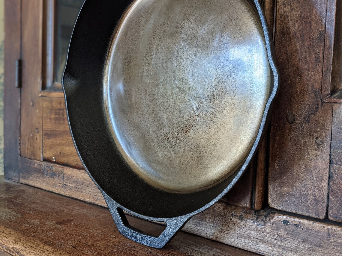 Cast Iron Skillet Smooth Ground Pan 12 inch Etsy