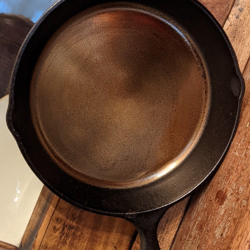 Cast Iron Skillet Smooth Ground Pan 12 Inch Etsy