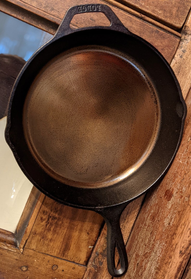 Cast Iron Skillet Smooth Ground Pan 10.25 inch Etsy
