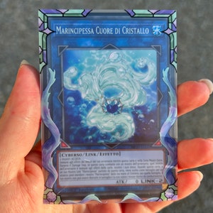 border sleeves yugioh crystal (15 sleeves)