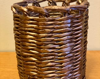Bronze Vase, Handmade Paper vase