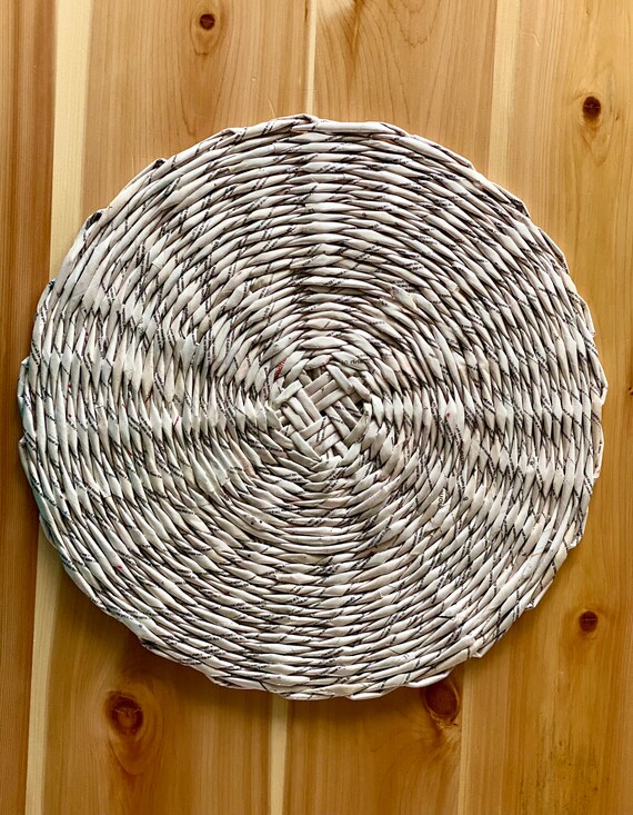 Woven Paper Placemat Etsy