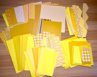 Colorful Paper Scrap Bundle: Die-Cut Flowers, Cardmaking, Collage